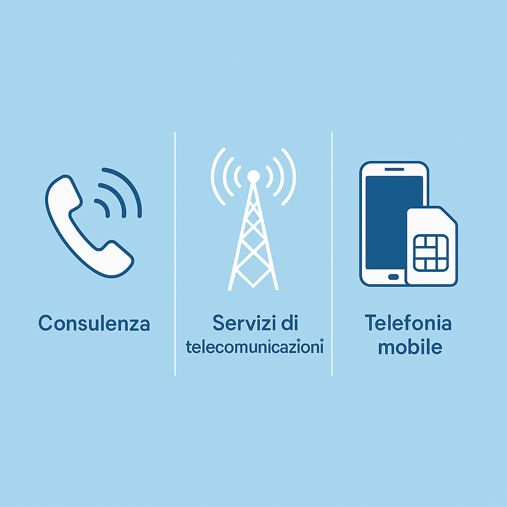 Servizi di telecomunicazione: Consulenza, Servizi di telecomunicazioni, Telefonia mobile